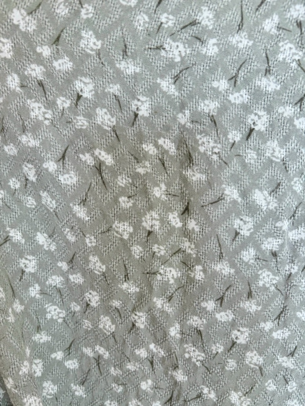 Sage Green Floral Maxi Tie Dress — Size XS - Picture 6 of 6